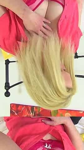 Horny Blonde Housewife Suzie Stone Plays with Her Natural Boobs & Pussy