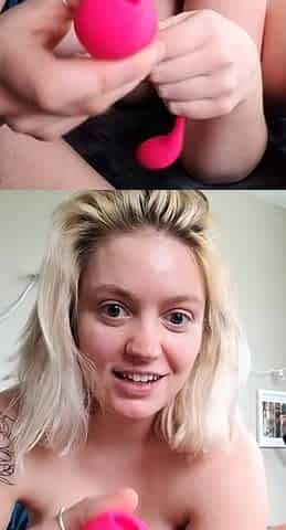 Dirty Blonde Mommy Big Boobs Smokes Masturbate