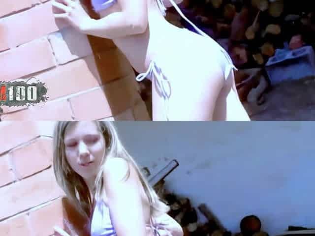 Yaiza Del Mar: Sexy Teen Making a Real Hot Strip in the Farm