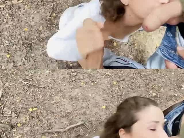 French milf outdoor fuck