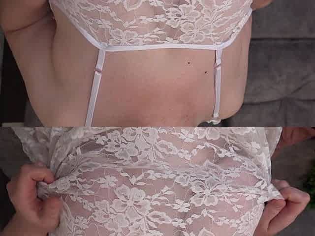 What Bra Would You Like to See Me in at the Christmas Party? Gorgeous Big Tits, Close-up.