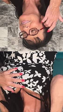 Lillian Black Saggy Bimbo Titted Mature Beauty Loves to Masturbate at Home