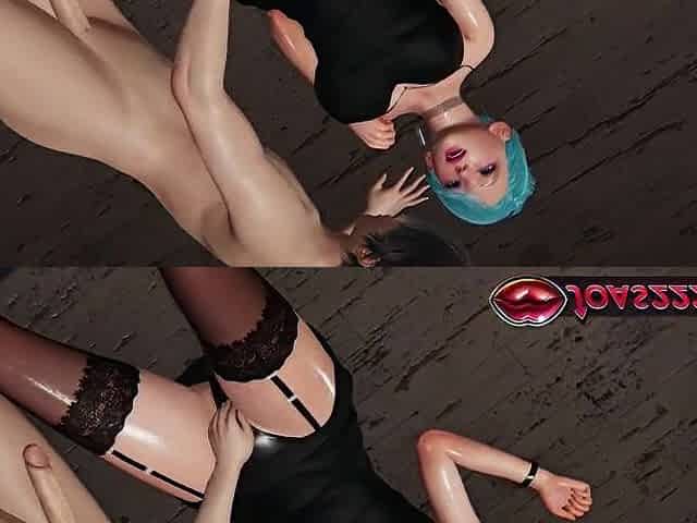 Nylons Anna CG Manga: Floor Muff diving & Intensive Soaked Fingering, Standing Rimjob to Giant Squirt