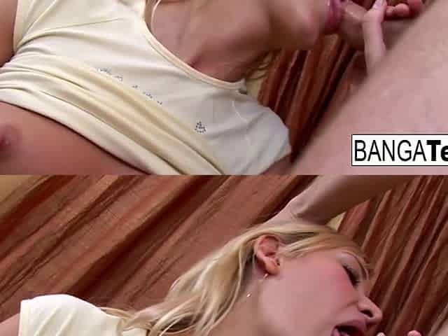 Banga Teen : Hot blonde teen is fucked until she gets a facial