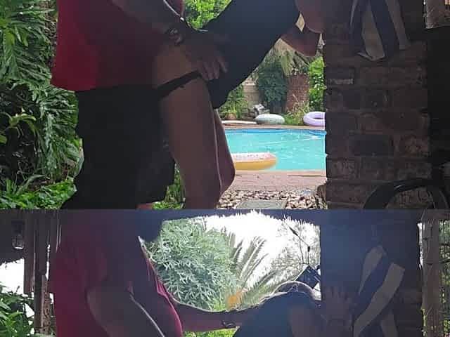 18 Year Old Girlfriend Fucked Outdoor During Thunderstorm