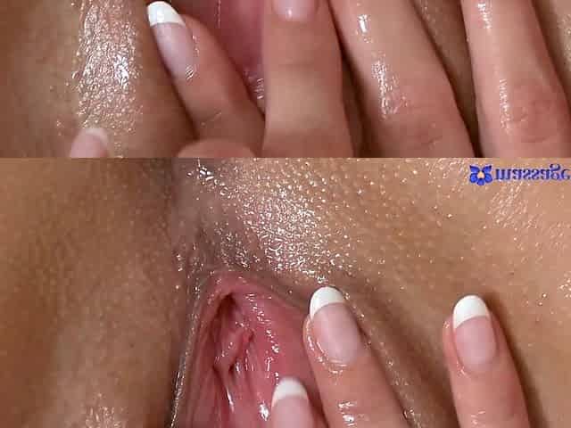 Exploring each inch of her flawless natural body - Massage Rooms
