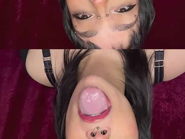 Drooling Lengthy Tongue JOI with Countdown CUM IN MY THROAT!