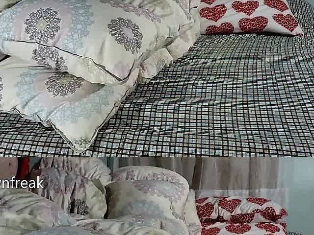 Humping Step Sister Couch and Puffy Comforter. Cumming on Shiny Down Jacket. Short Version.