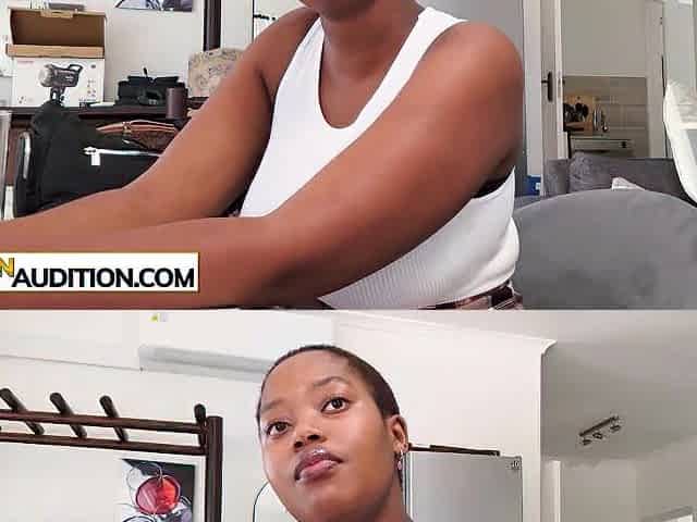 Concupiscent large boobs Afro teen giving a sloppy fellatio and enjoyed coarse sex