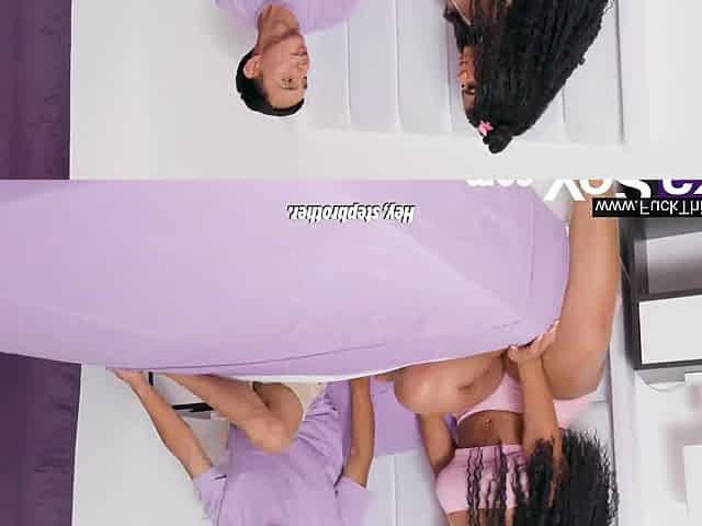 Stepbrothers touch each other until they get aroused and end up fucking.