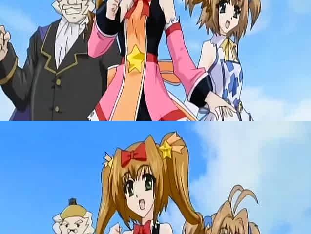 Wide eyed anime teen sucking dick