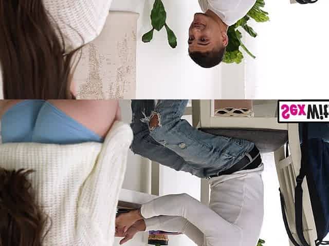 Young stepsis fucks stepbro during class