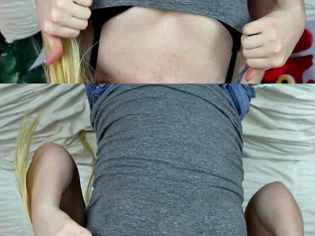 Amateur webcam babe dildo masturbation
