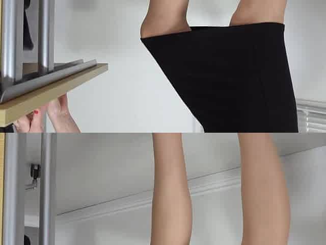 Lewd harlot breathtaking solo in the office clip