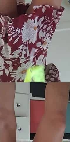 Cheating girlfriend puts on neon pants to go out to bars and get banged