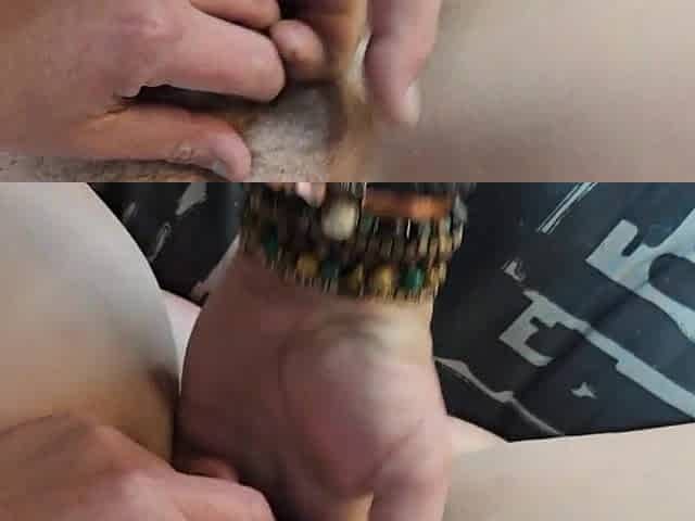 Cum on twat close up