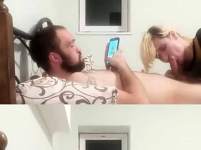 Blonde Babe Loves Sucking Big Cock