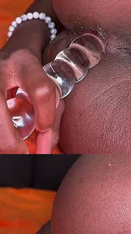 Petite Ebony Wife Loooves Anal - Creampied!