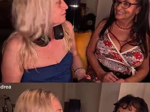 Masturbation enjoyment in the studio with us old ladies