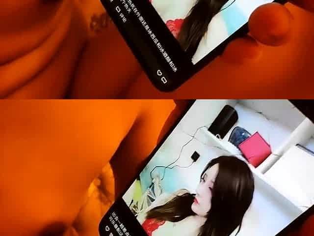 Very hot busty brunette solo masturbation on webcam