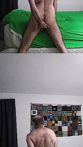 Me fingerings my booty and humping my daybed.