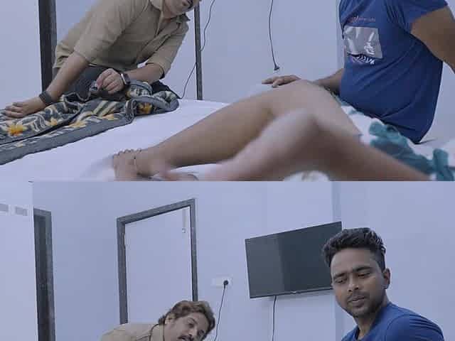 Indian Beautiful Girls Called Two Boys and Fucked Them All Night Long