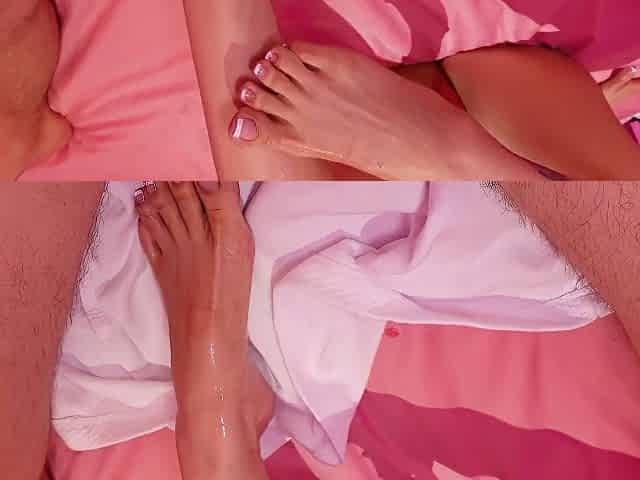 Perfect Massage Girl Footjob In Spa Salon