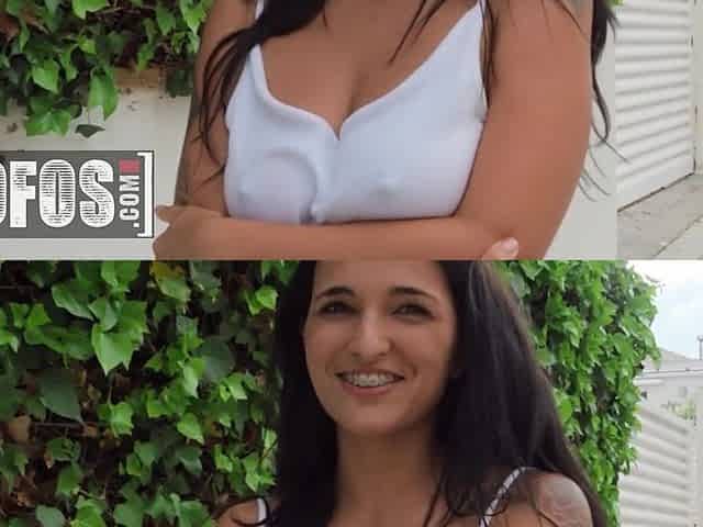 Without any care in the world, voluptuous Claudia Bavel tries out public fucking