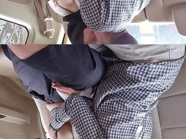 Hiding From Husband, I Ask My Hijab Step Sister Minokiiko Get Into the Car
