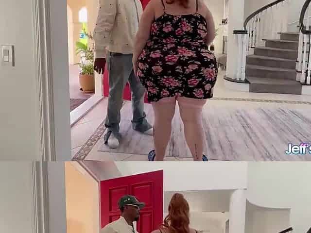 SSBBW Julie Ginger Is Having a White Knob Then a BBC