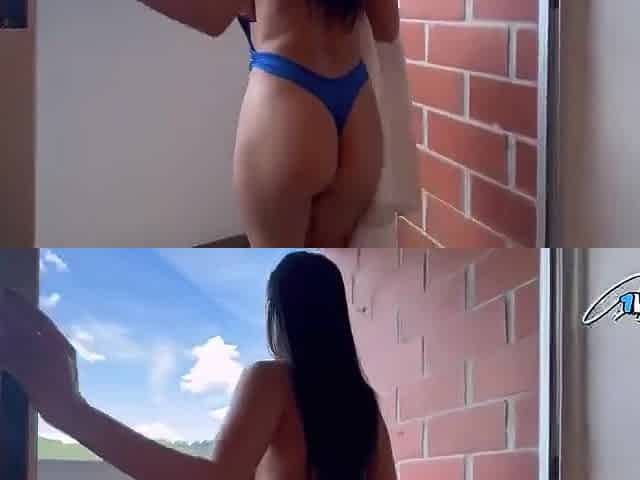 Amanda Rabbit In The Neighbors Saw Us Having Anal Sex On The Balcony - Amanada Rabbit