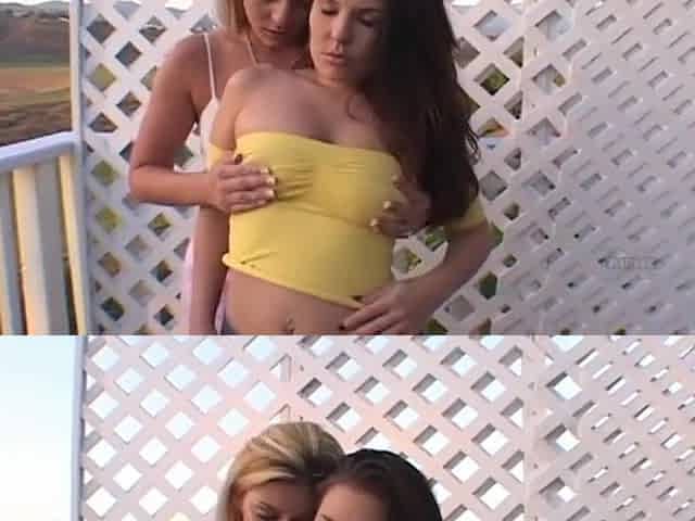 Alicia Silver e Valerie Herrera si divertono con lo thong-on