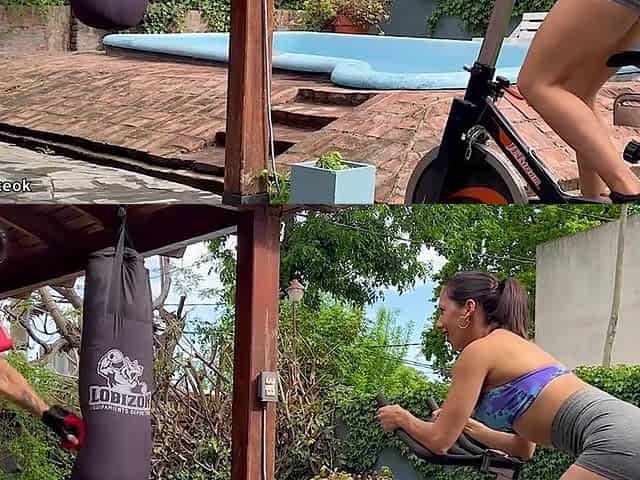 I Got Horny and Passionate with My Wife While She Was Training and Made Her Squirt - Venusymarteok
