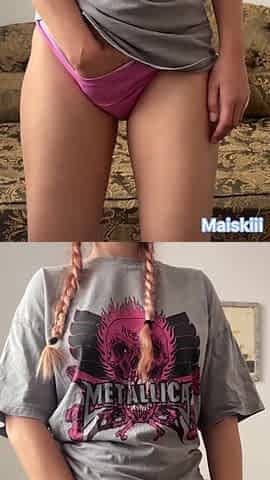 Enchanting gal masturbating - Maiskii