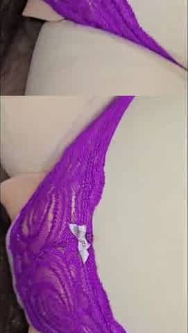Cumming on her ass and sticking it back in