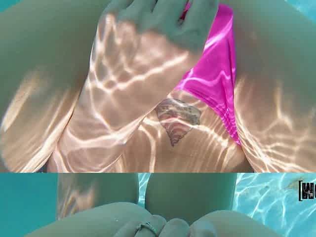 Saucy lesbians in the pool unbelievable xxx scene