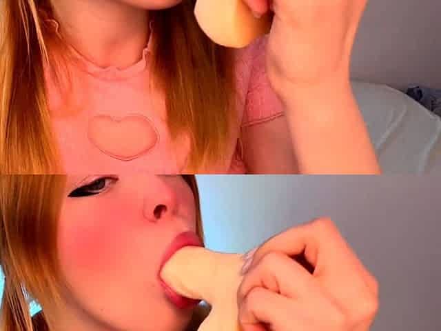 Cute blonde teen Lindsey solo toying pussy and ass