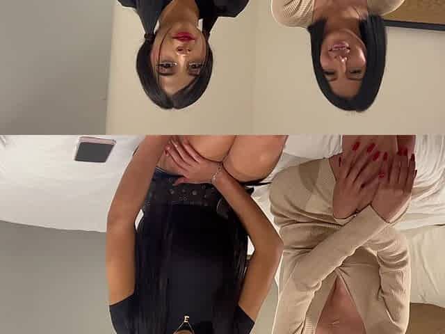 Petite 19 Year Old Teen with Big Natural Tits Brings Stepmom to Her First Porn Casting