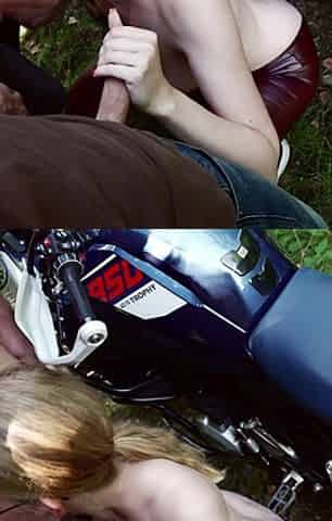Bukkake at Biker Meeting with Teen Biker Girl Ends in Escalation