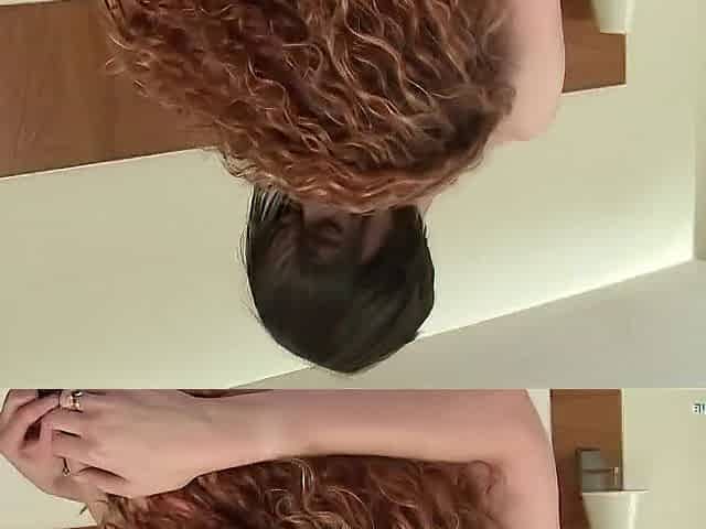 Redhead and Brunette hair Housewives Lick Every Other Out