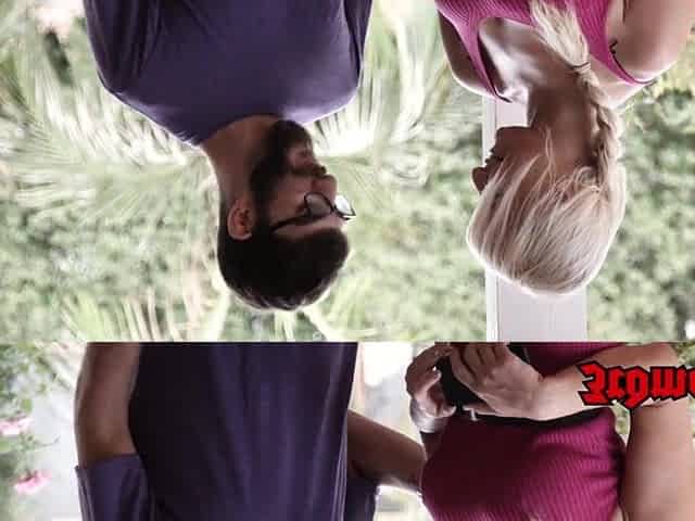 Breasty blond mother I'd like to fuck bouncing on sexy wang