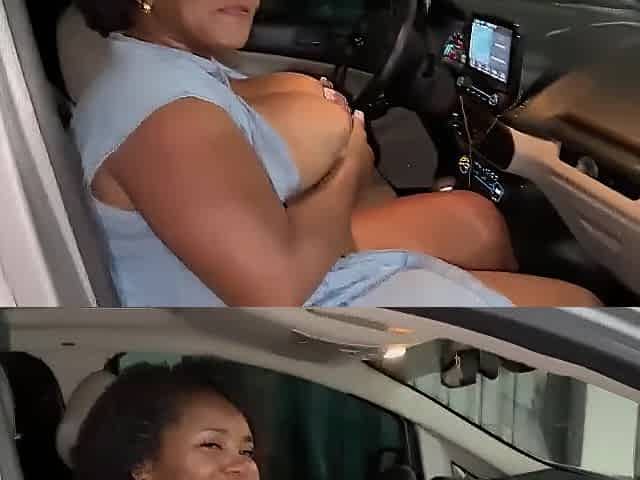 Tasty how this guy drilled me in the car out of anyone seeing me