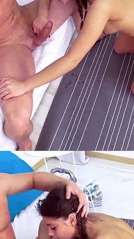 Gorgeous looking teen deepthroats and gets fucked by stepbrother