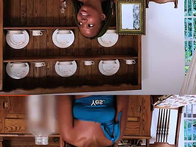 shy EBONY TEEN VIRGIN reveals her desires