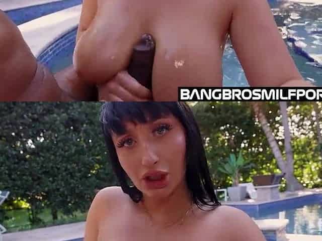 Aleksa Mink Oiled Large Breasts & Butt Gets Creampied