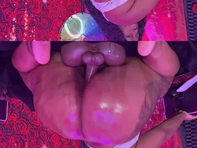 CheriseRoze Large Butt Riding and Taut Creamy Twat