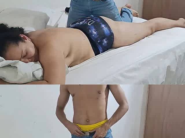 stepmom took a break from the GYM, I couldn't resist her large booty so I ended up screwing her