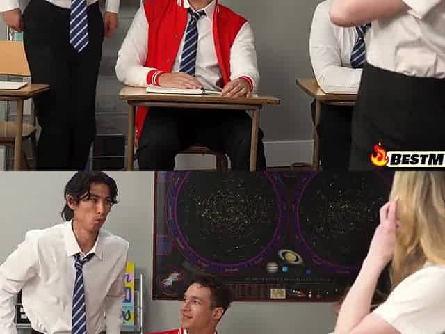 If They Desire An A, They All Get to Cum on The Teacher's Face with Alaina Taylor