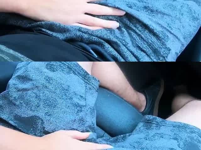 Naked Driving Leads to Quick Car Sex with Busty Czech Teen