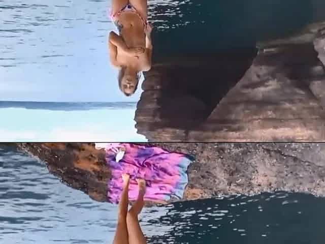 Slippery Naked Sunbathing Turns Into a Naughty Solo